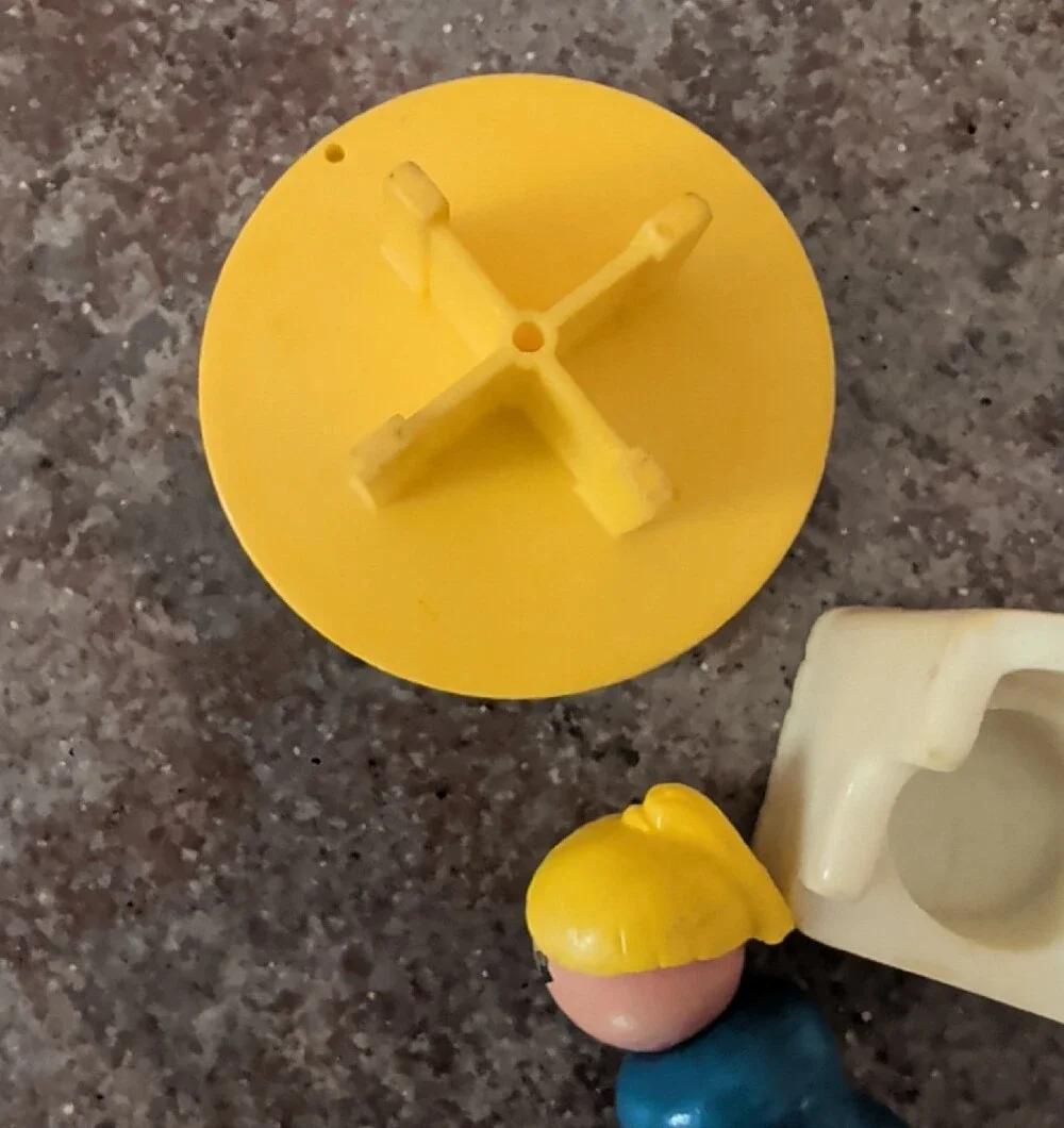Fisher Price Little People Doll Playset with Table N Chair Vintage Toys